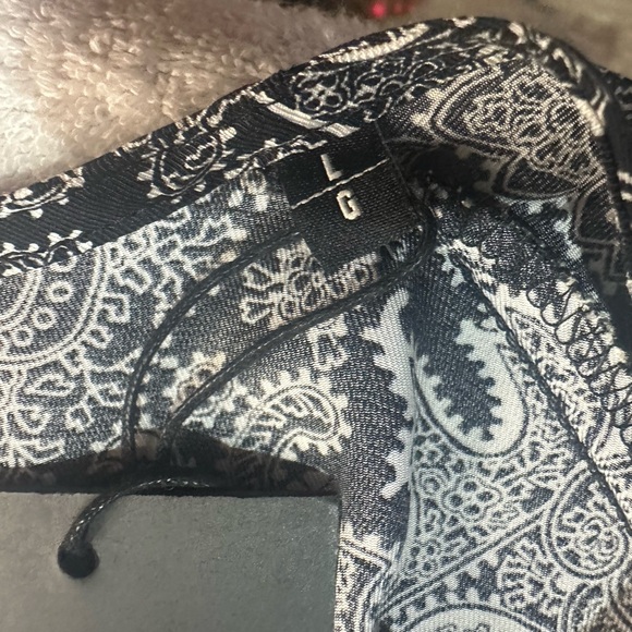 NWT SIZE M-L The Kooples Black and White Long Sleeve Dress - Picture 10 of 11